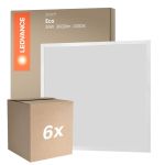 Lot 6x Ledvance Panneau LED Eco 36W 3600lm - 840 Blanc Froid | 60X60cm - UGR <19