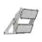 Ledvance Projecteur LED Max Aluminium Gris 900W 156900lm 65x120d - 830 Blanc Chaud | IP66 - Asymétrique
